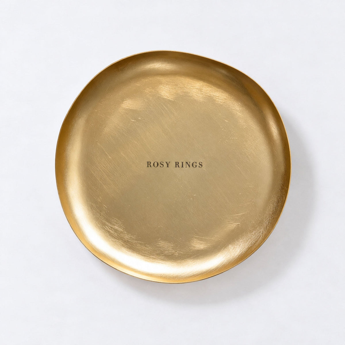 Gold Accent &amp; Signature Botanical Candle Plate