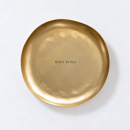 Gold Accent &amp; Signature Botanical Candle Plate
