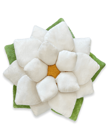 Poinsettia Pillow - Marshmallow White