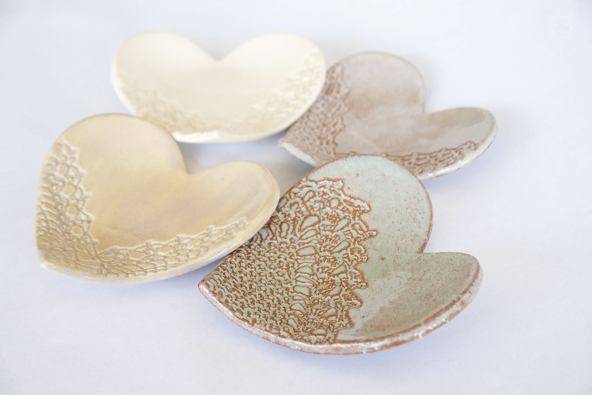 prodigalpottery Ceramic Heart Ring Dish Without Gold