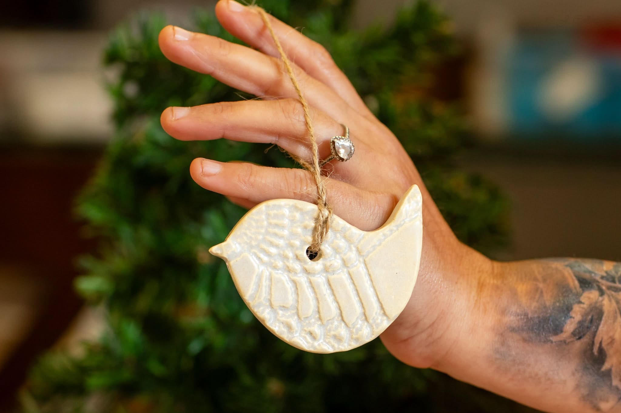 prodigalpottery Ceramic Bird Ornament