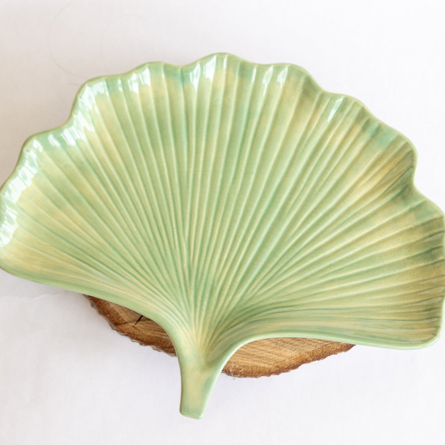 Ceramic Ginkgo Leaf Tray - My American Goods