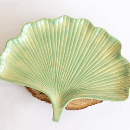 Ceramic Ginkgo Leaf Tray - My American Goods