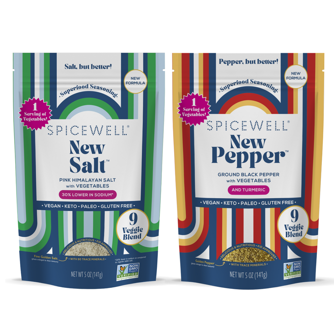 Superfood Salt &amp; Pepper Pouch Duo - My American Goods