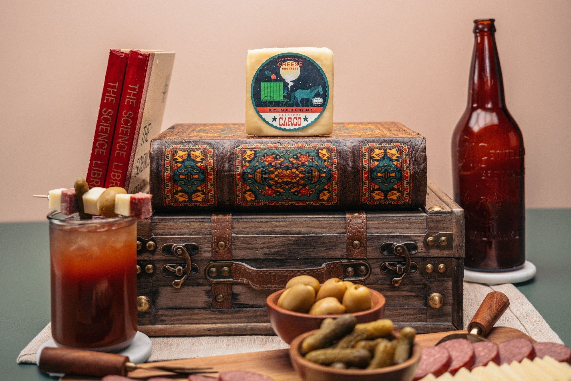 Cheese Brothers, Inc. Cheddar Cheese "Precious Cargo" Horseradish Cheddar