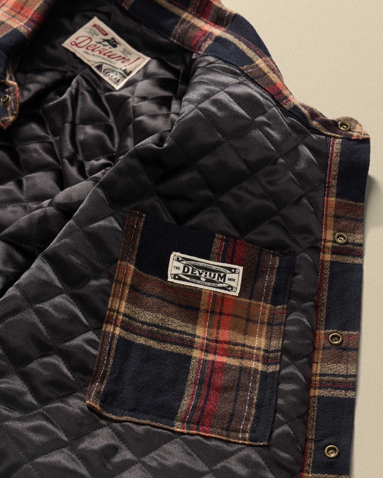 Devium Jacket Stampede Quilt Lined Flannel Jacket