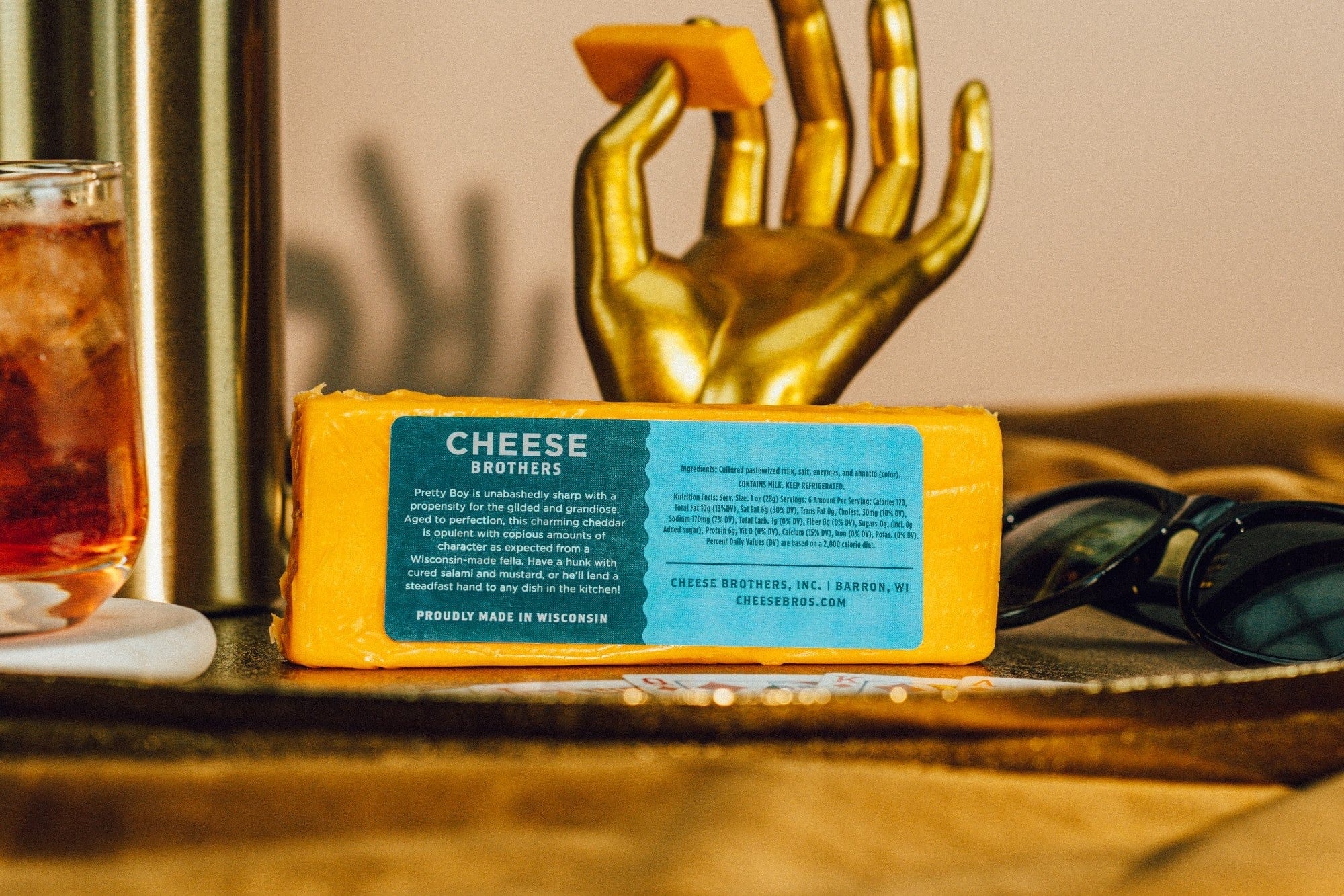 Cheese Brothers, Inc. Cheddar Cheese "Pretty Boy" Sharp Cheddar