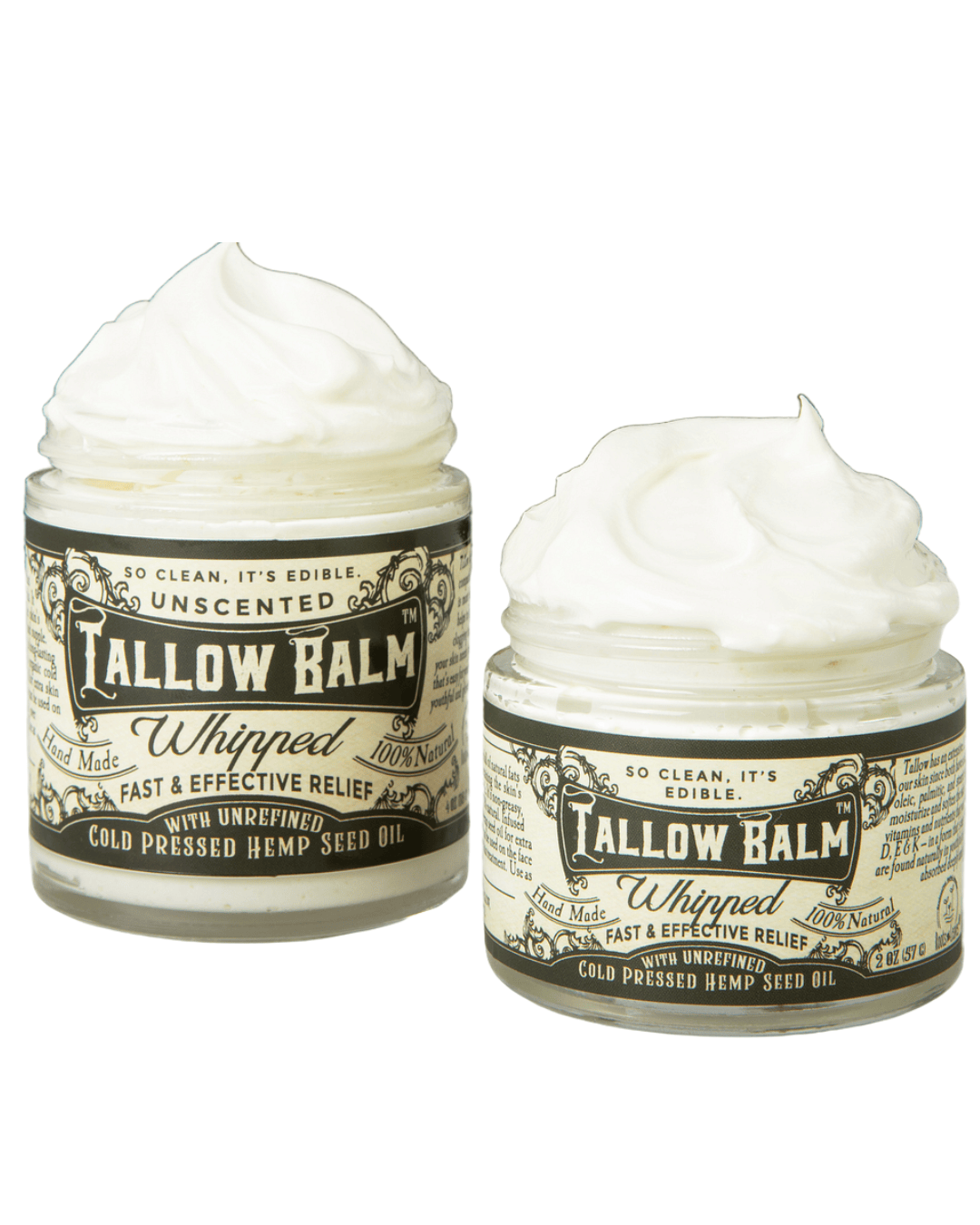 Tallow Balm - Whipped with Hemp Seed Oil