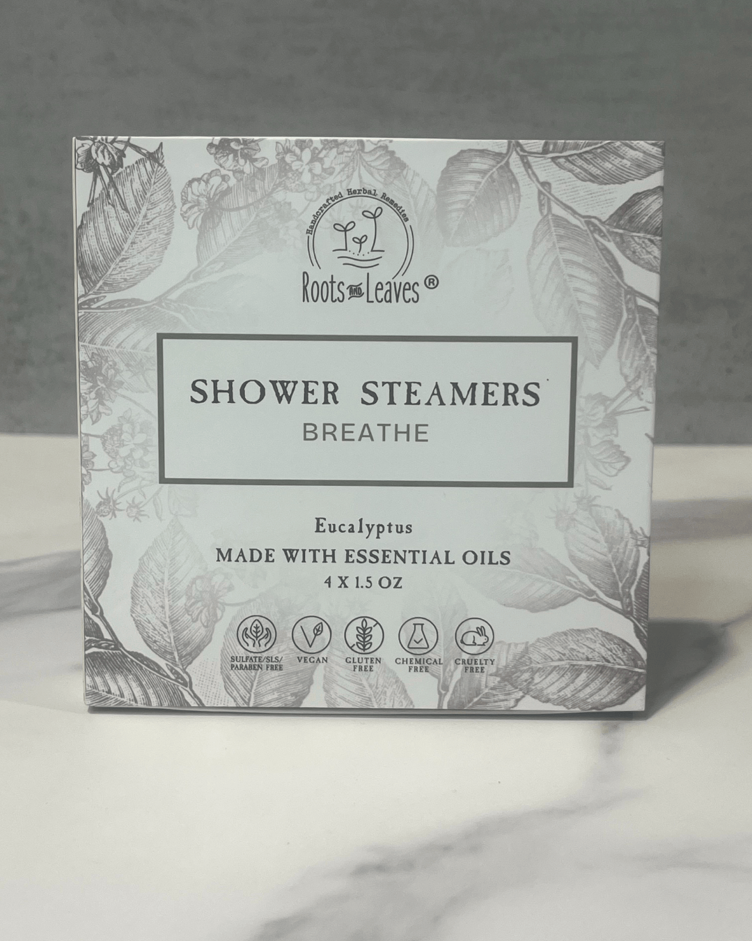 Roots and Leaves, LLC Breathe - Eucalyptus Shower Steamer &amp; Bath Bomb