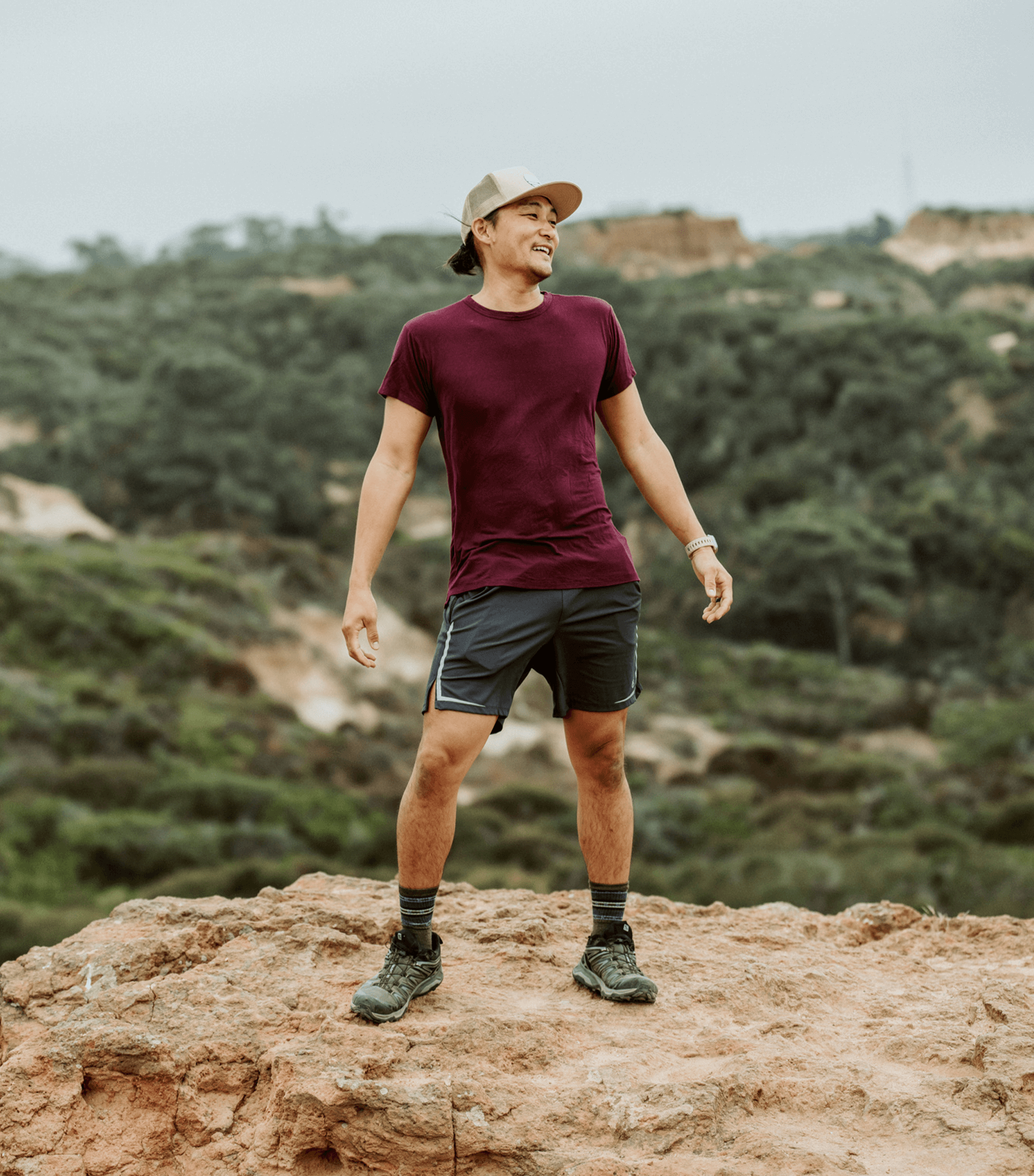 Bamtech Shirt Bamboo Aerotech T-Shirt - Dark Plum