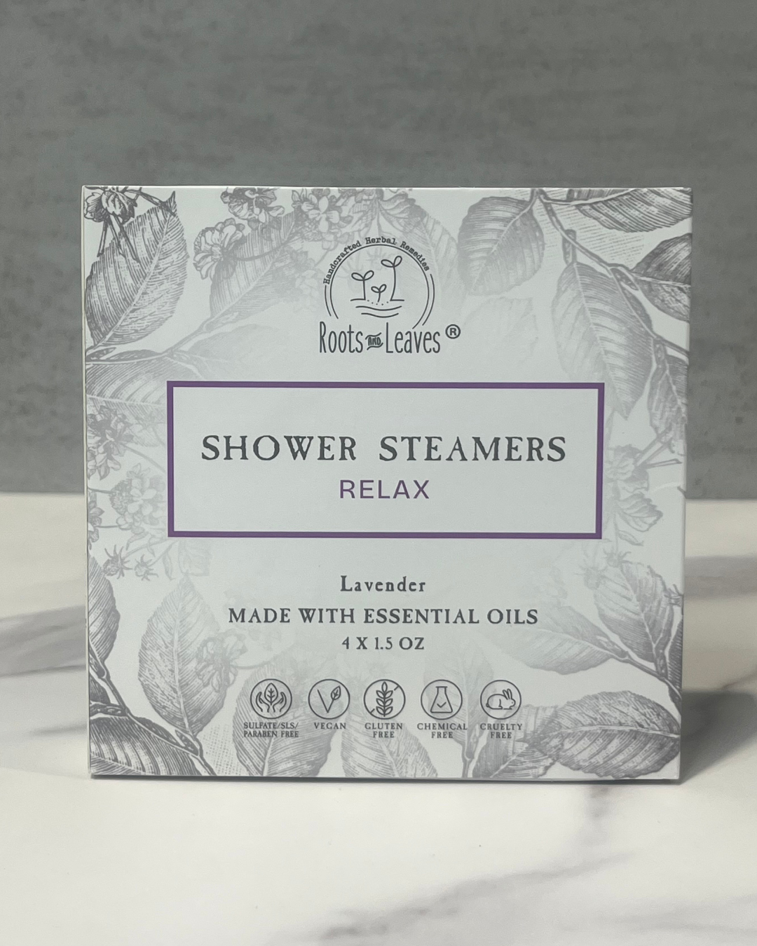 Relax - Lavender Shower Steamer &amp; Bath Bomb