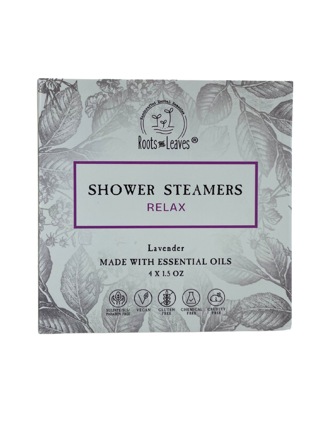Relax - Lavender Shower Steamer &amp; Bath Bomb