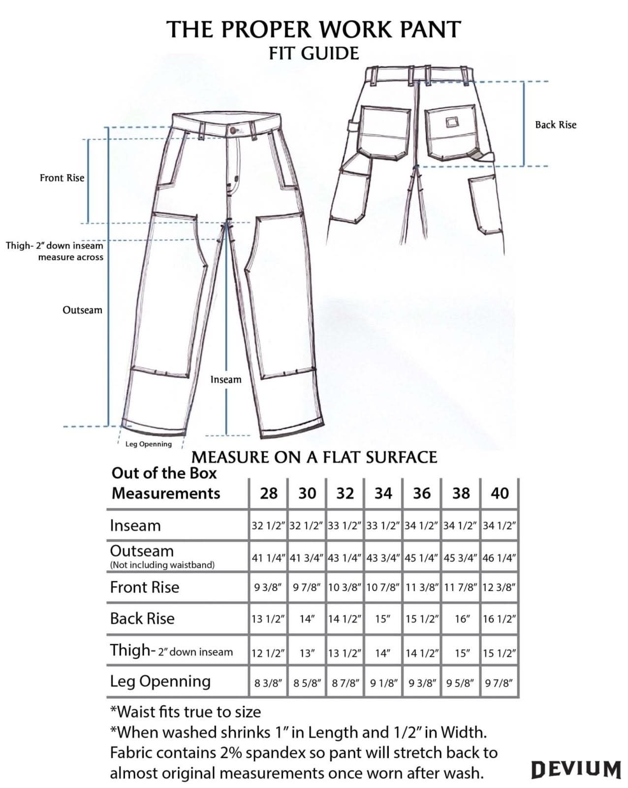 Devium Bottoms Proper Canvas Work Pant