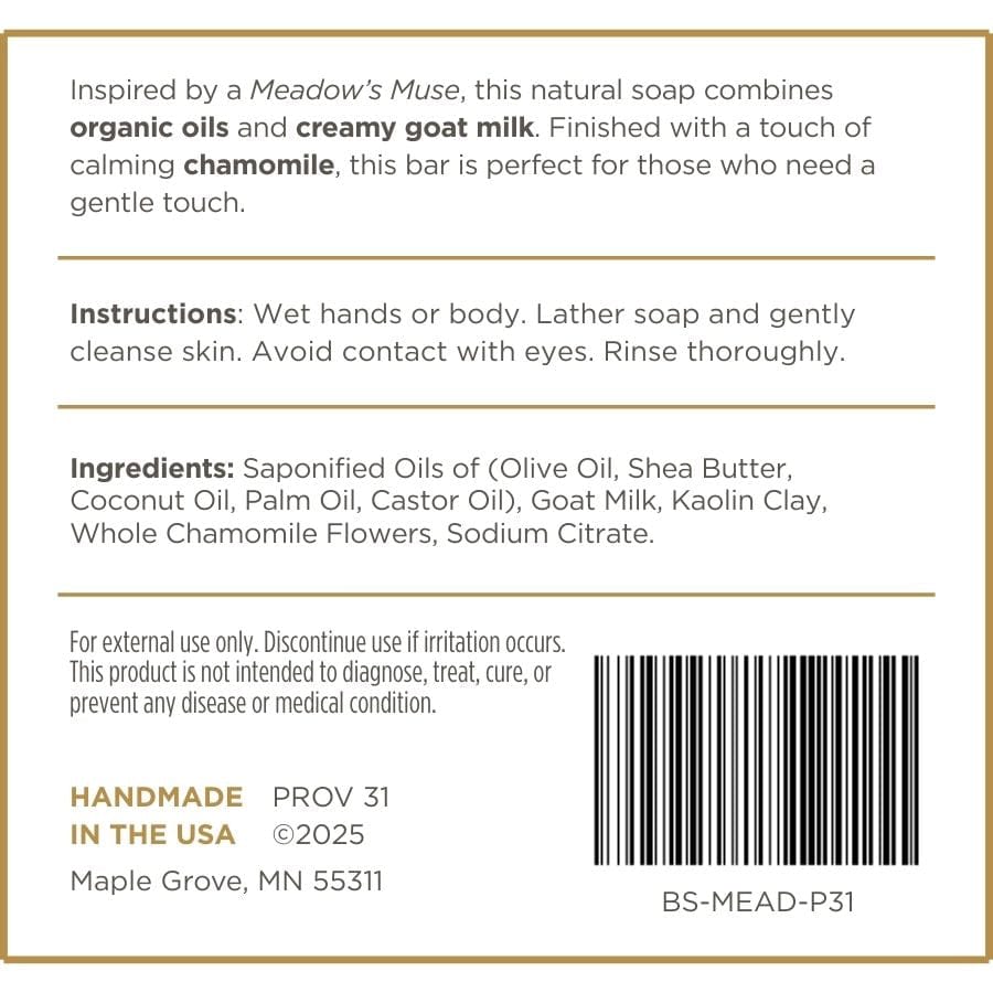 PROV 31™ Soap Bar Soap: Meadow&