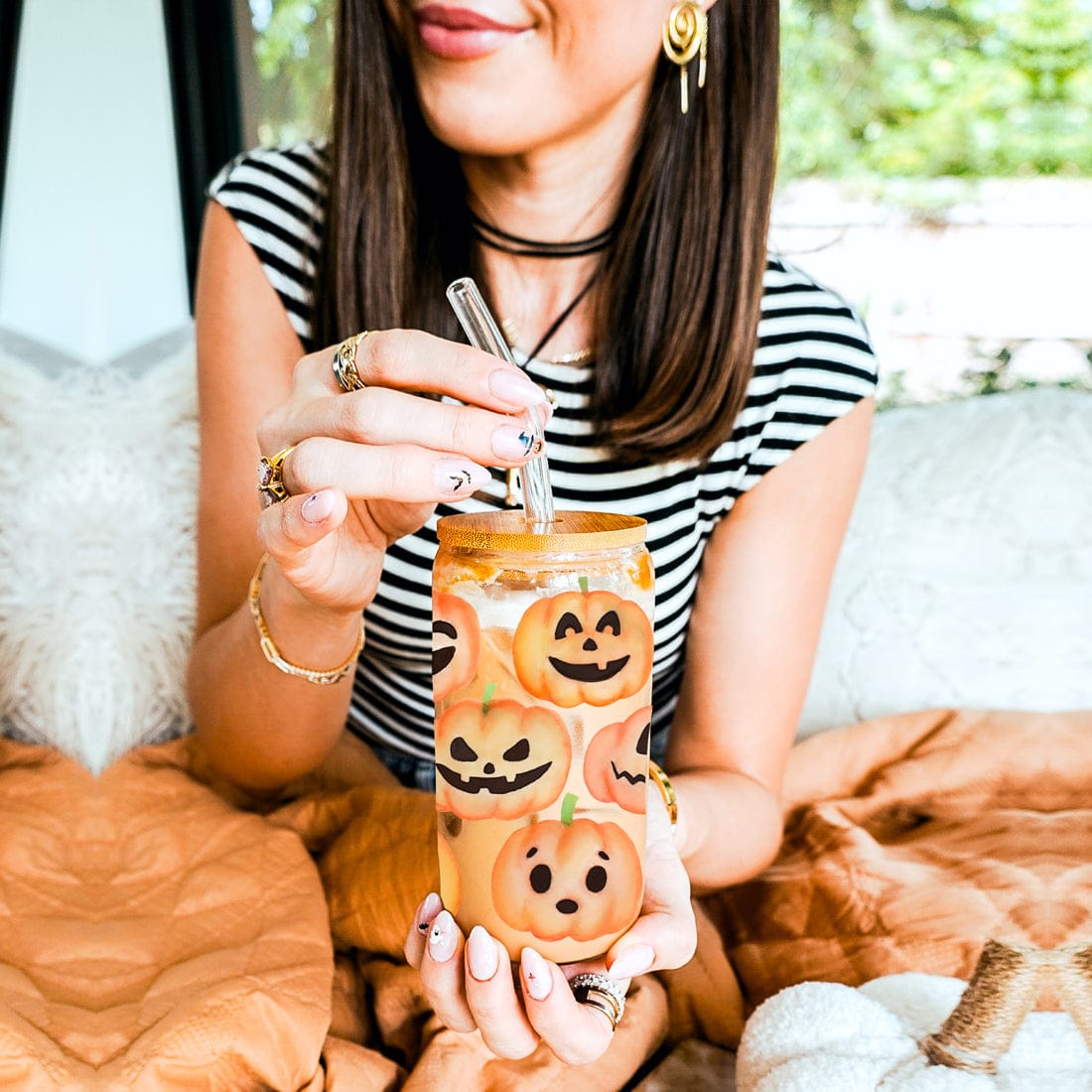 Gia Roma Travel Mug, Coffee Cup, Drinkware Pumpkins 20oz