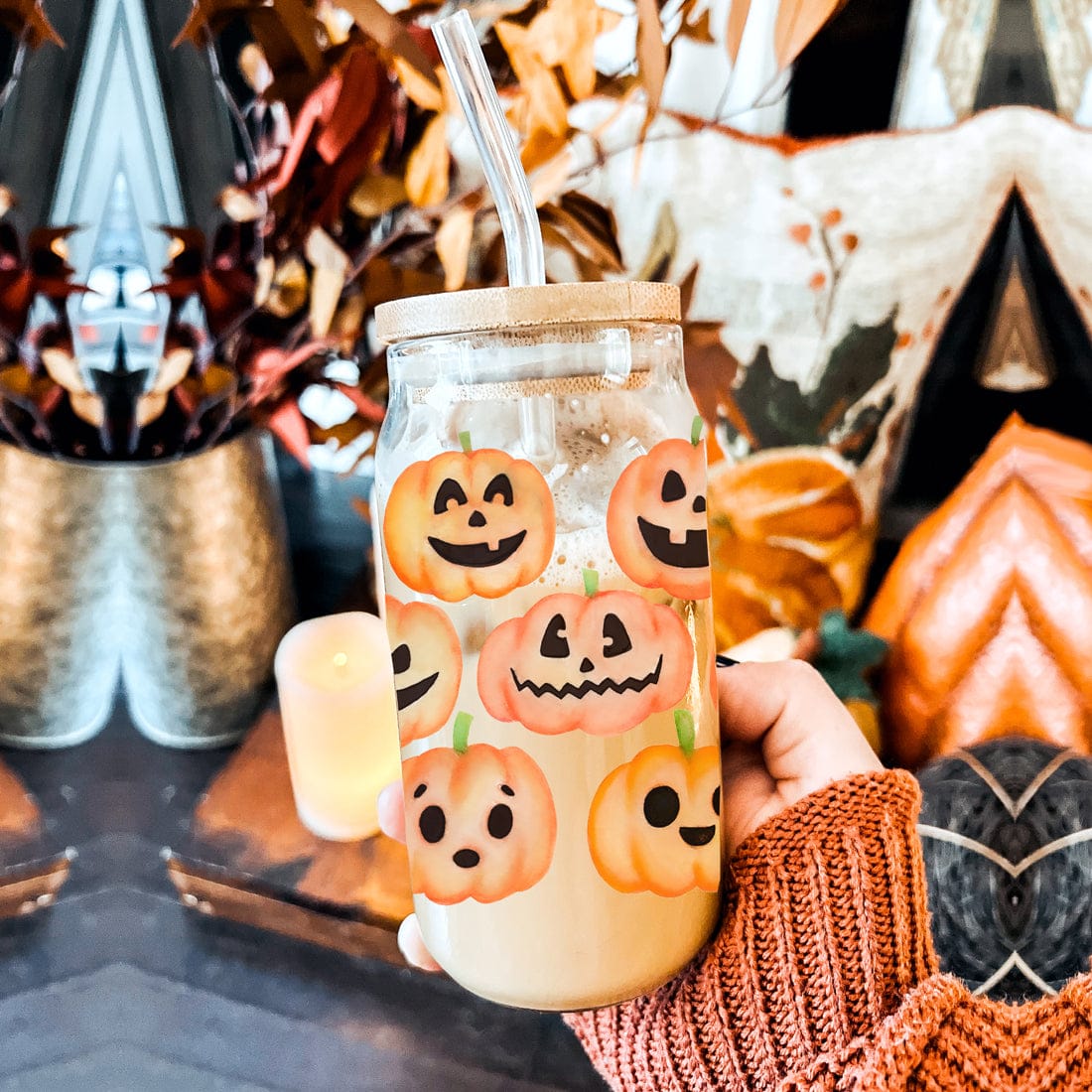 Gia Roma Travel Mug, Coffee Cup, Drinkware Pumpkins 20oz