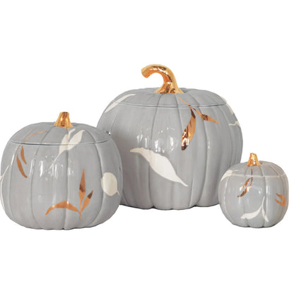 Layered Leaves Pumpkin Jars Color Sample Tiles