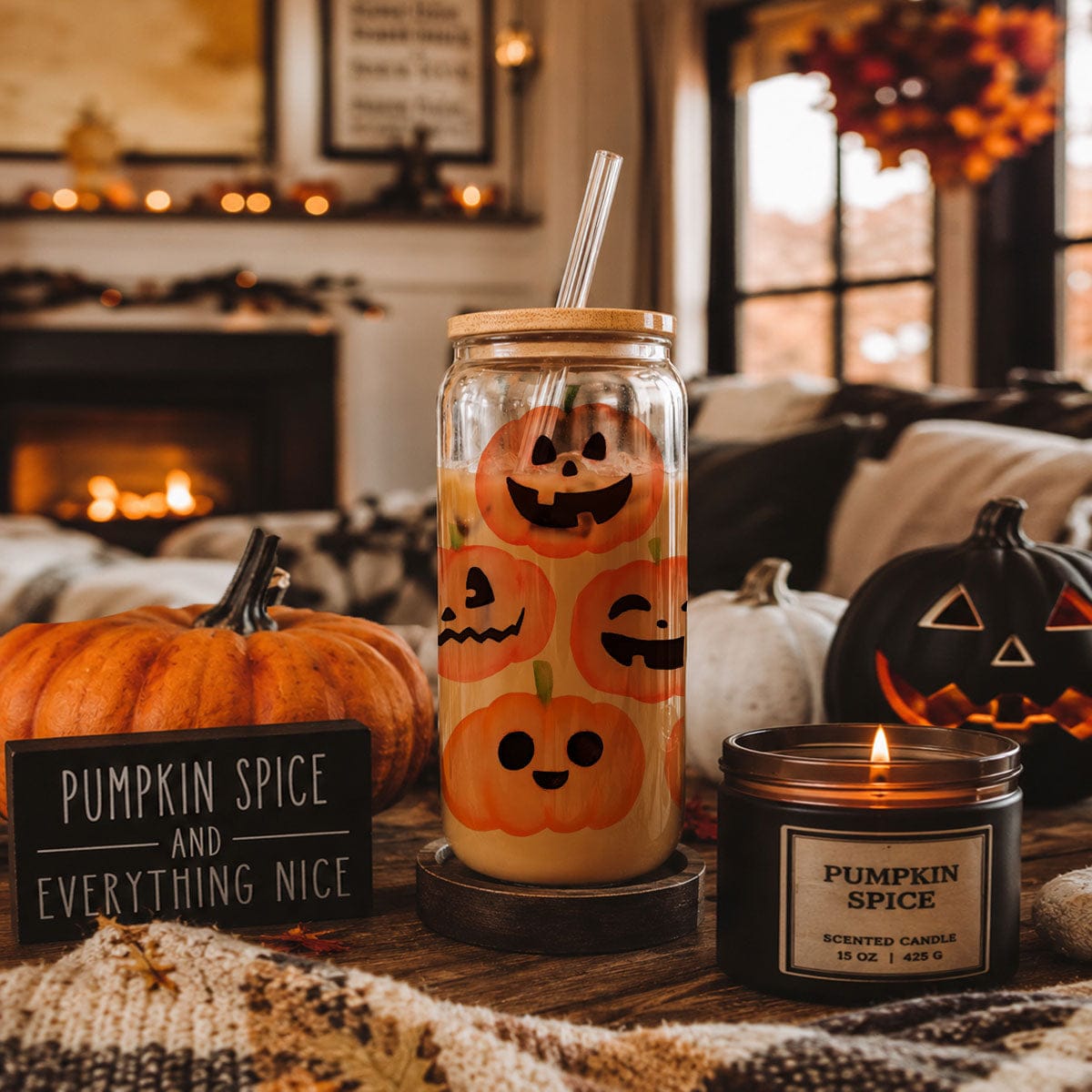 Gia Roma Travel Mug, Coffee Cup, Drinkware Pumpkins 20oz