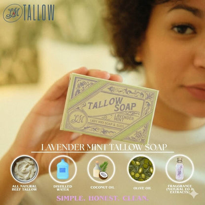 Tallow Bar Soap - Lavender Mint