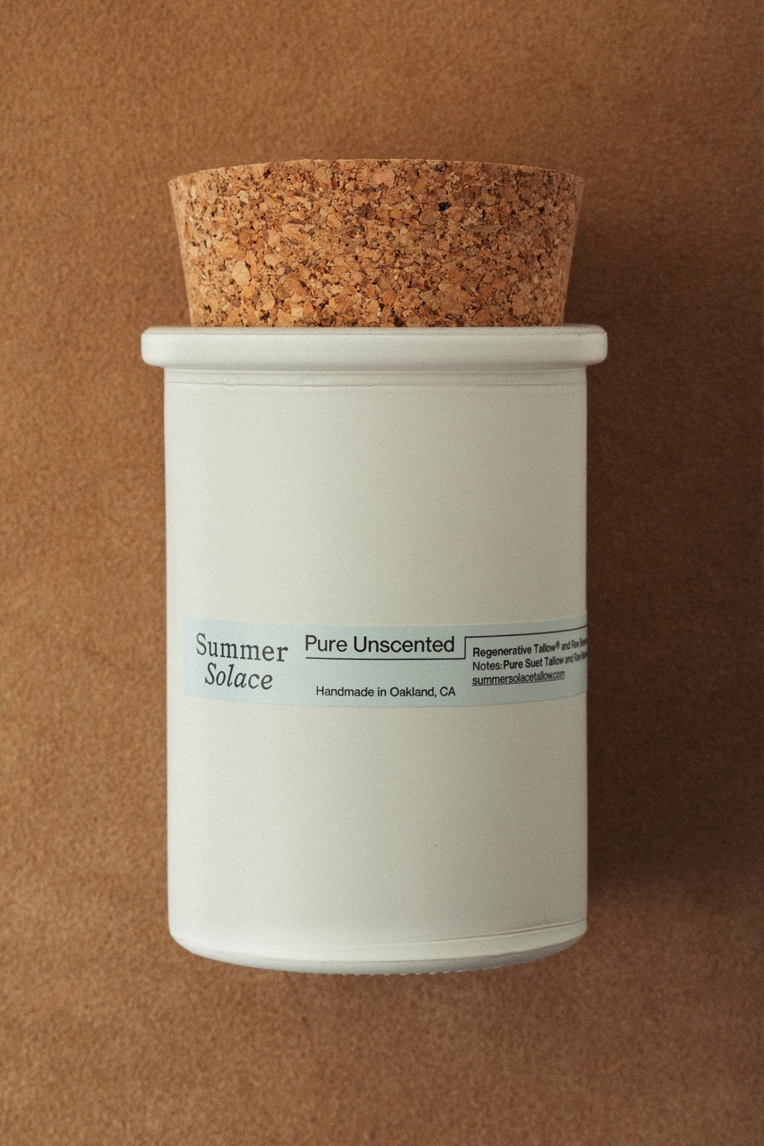 Pure Unscented Tallow Candle – Regenerative Suet &amp; Beeswax | 6 oz - My American Goods
