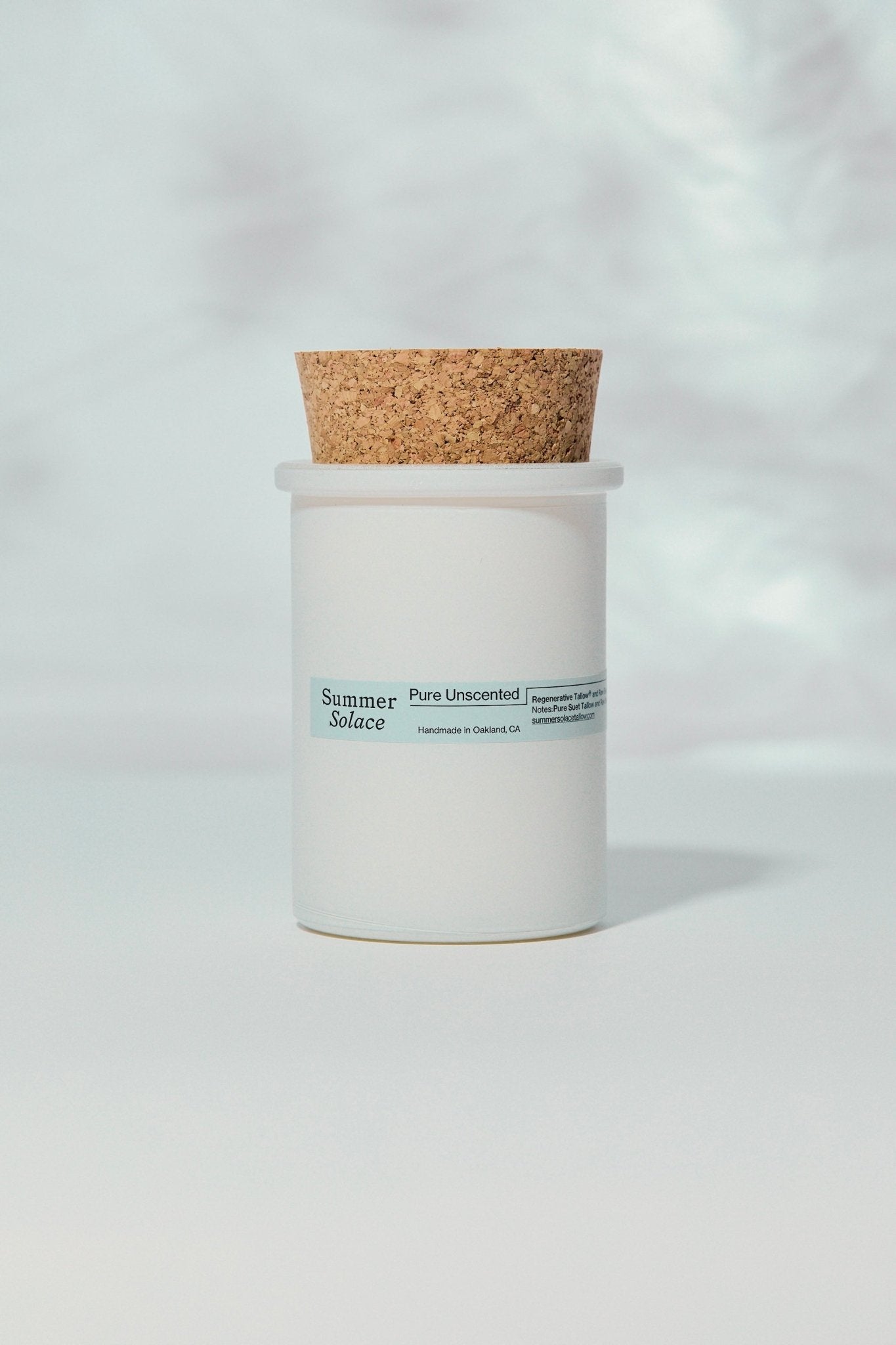 Pure Unscented Tallow Candle – Regenerative Suet &amp; Beeswax | 6 oz - My American Goods
