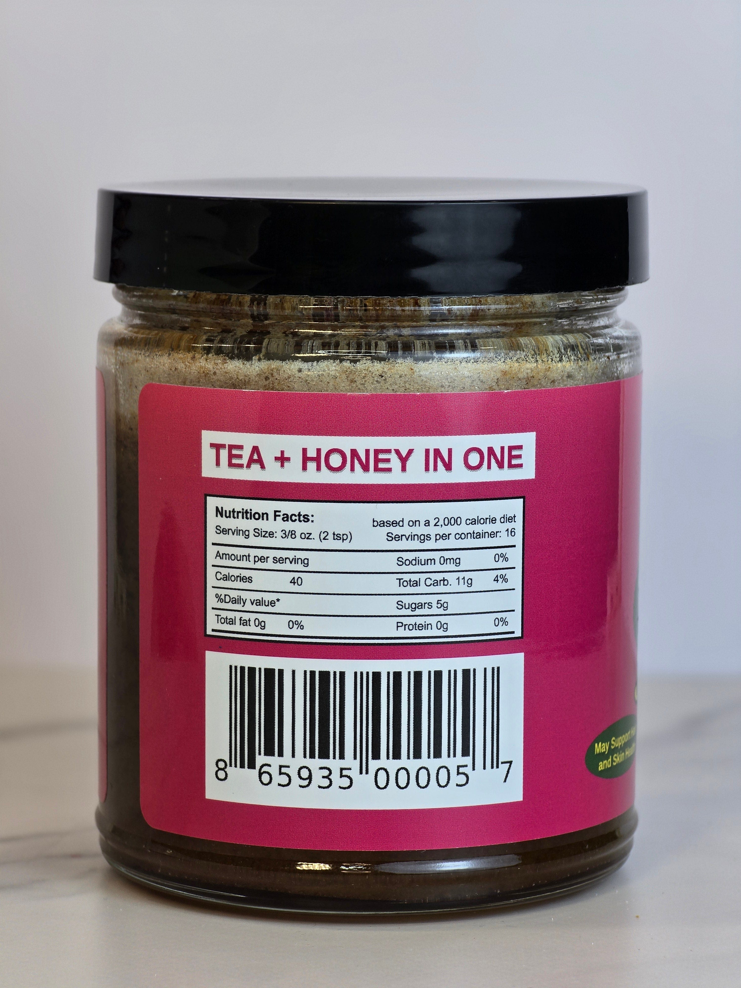Zenbear Honey Tea simple Radiant Rose Honey Tea – Organic Rose Hip &amp; Hibiscus Blend for Glow &amp; Calm (10 oz)