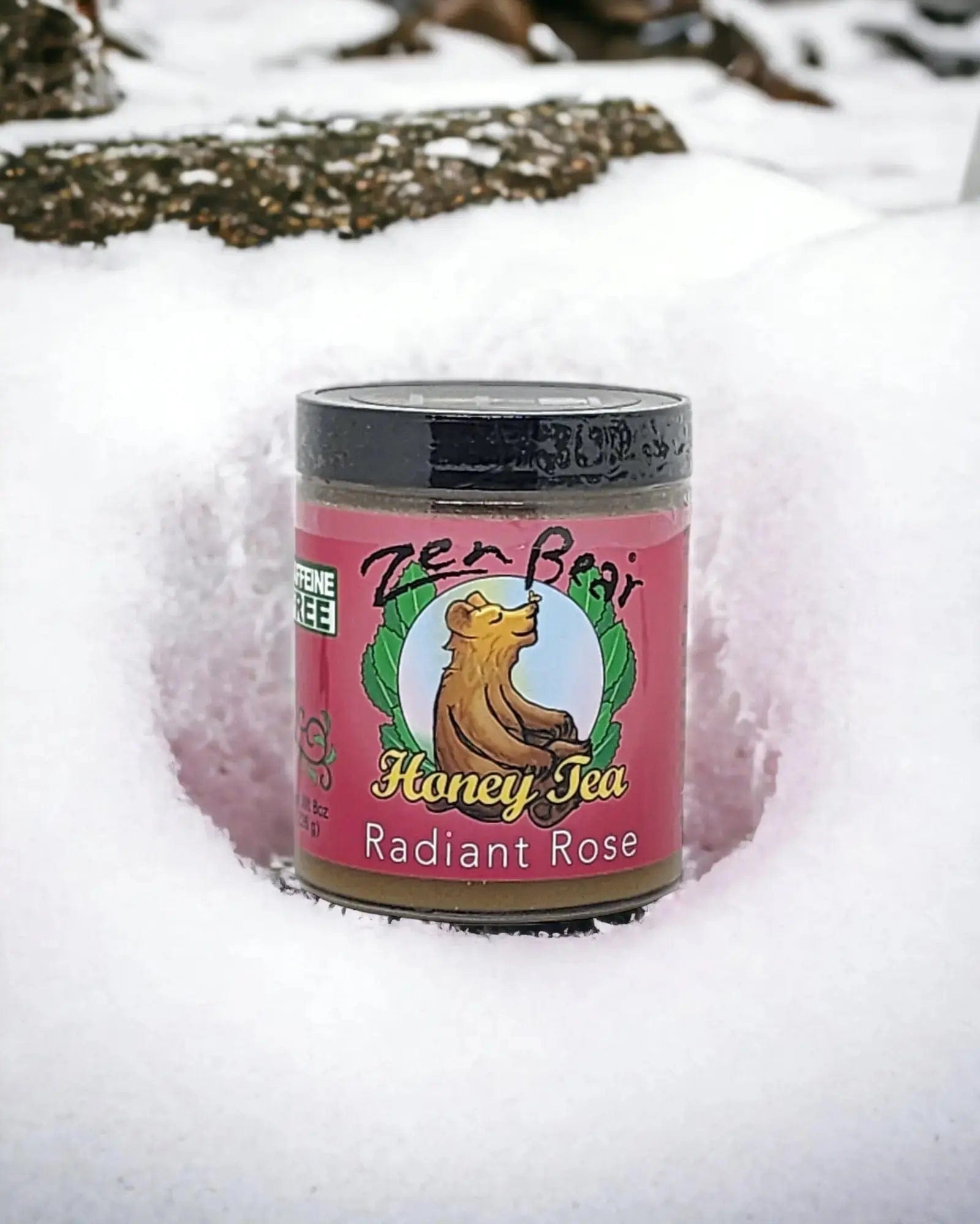 Zenbear Honey Tea simple Radiant Rose Honey Tea – Organic Rose Hip &amp; Hibiscus Blend for Glow &amp; Calm (10 oz)