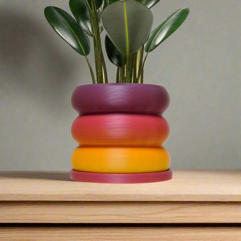 Rosebud HomeGoods Pots &amp; Planters Bubble Planter/ Donut Planter with Drainage