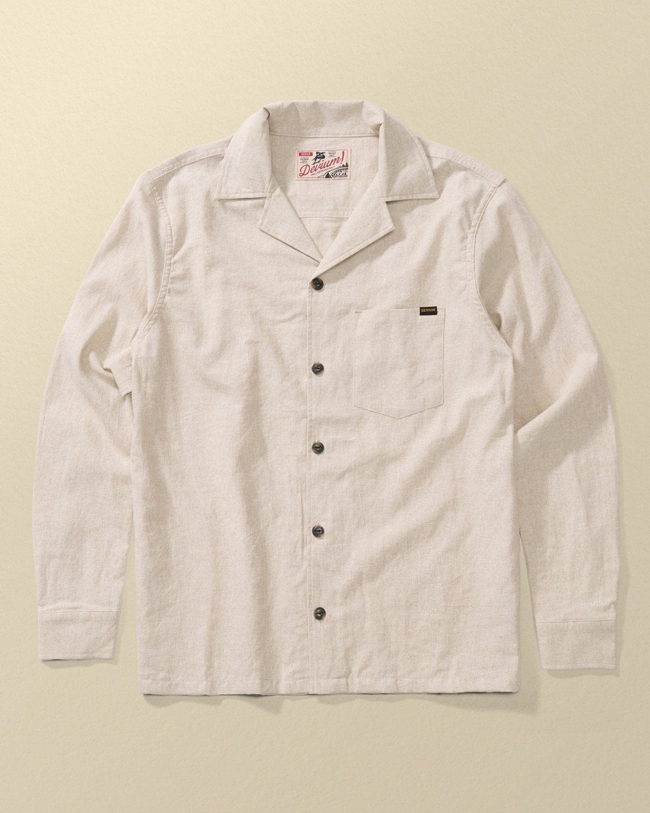 Devium Shirts Oyster / S Raleigh Long Sleeve Shirt