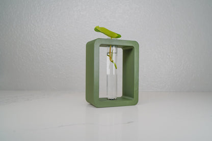Rectangle Propagation Station - Rosebud HomeGoods Green Stand &amp; Tube MODERN HOME GOOD