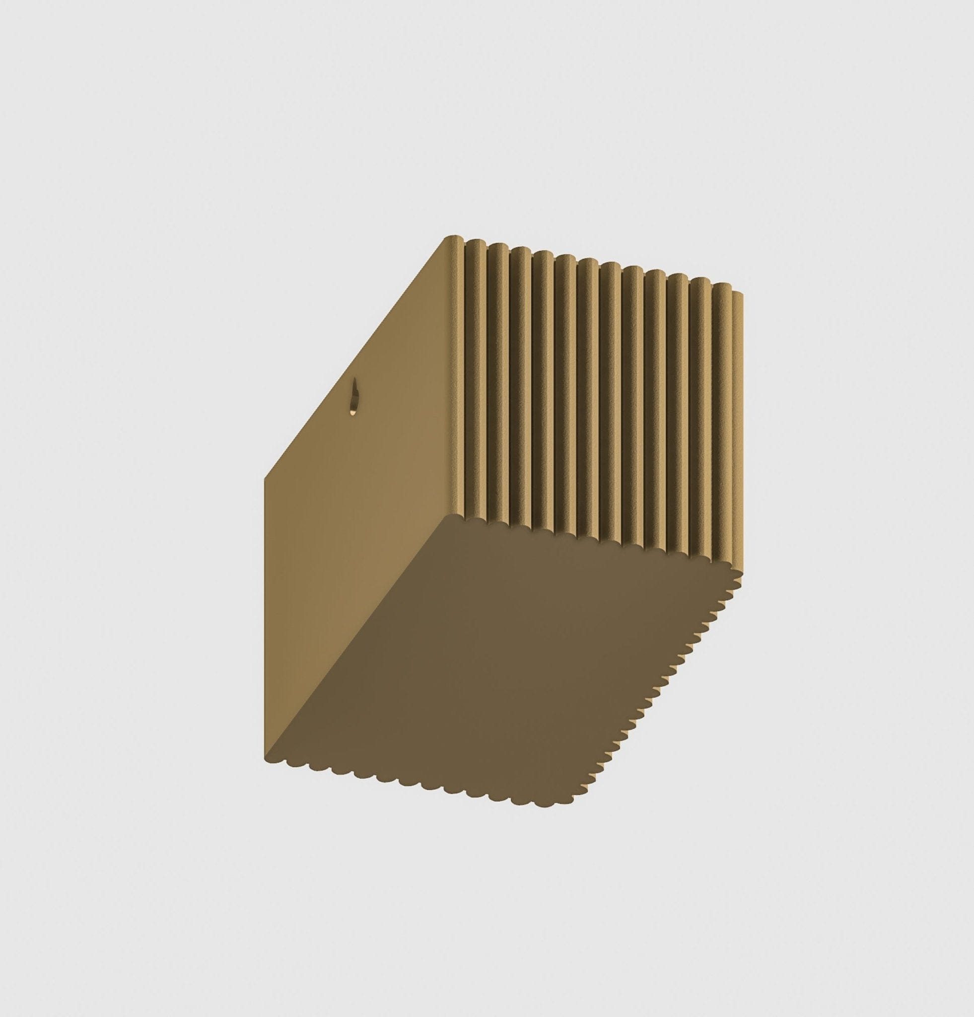 Rosebud HomeGoods Wall Planter Ribbed Wall Planter, Rectangle
