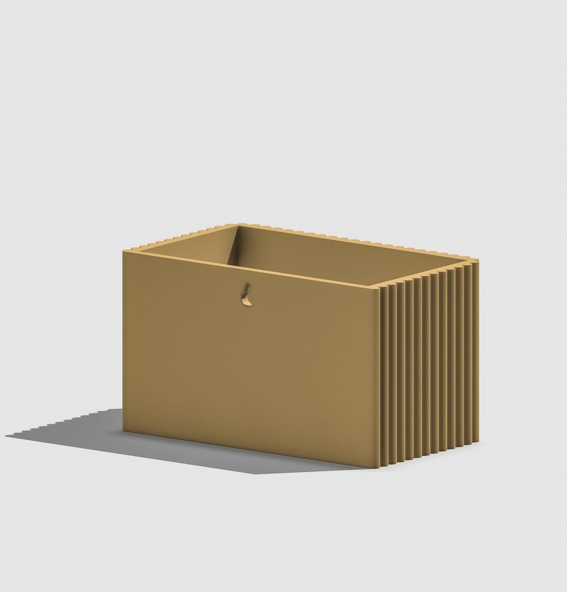 Rosebud HomeGoods Wall Planter Ribbed Wall Planter, Rectangle