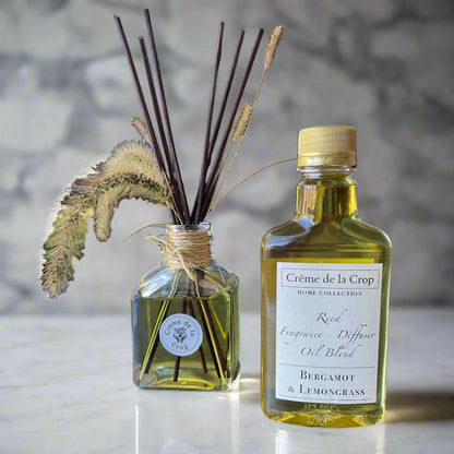 Reed Fragrance - Diffuser, Starter Kit - Bergamot &amp; Lemongrass