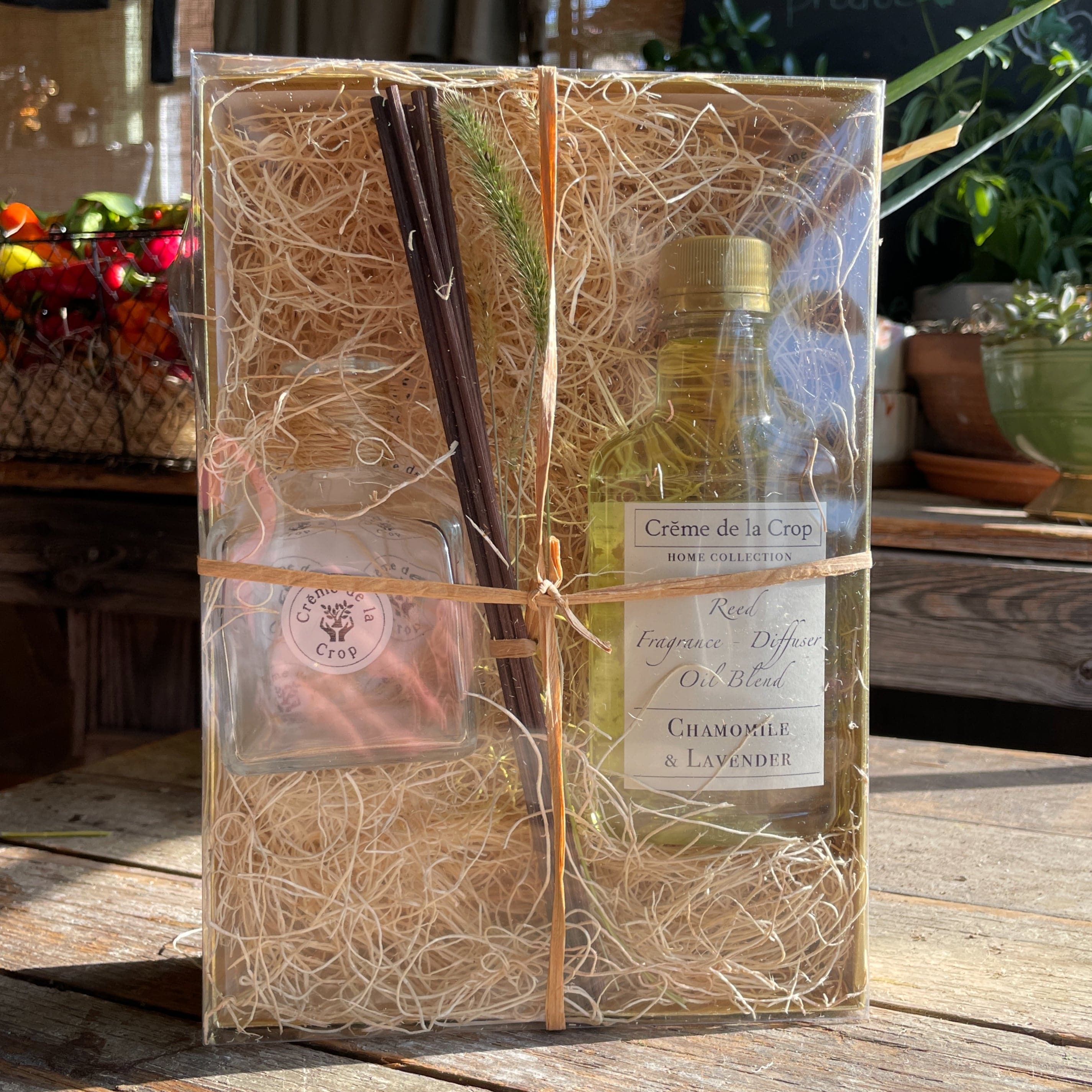 Creme de la Crop Starter Kit Reed Fragrance - Diffuser, Starter Kit - Bergamot &amp; Lemongrass