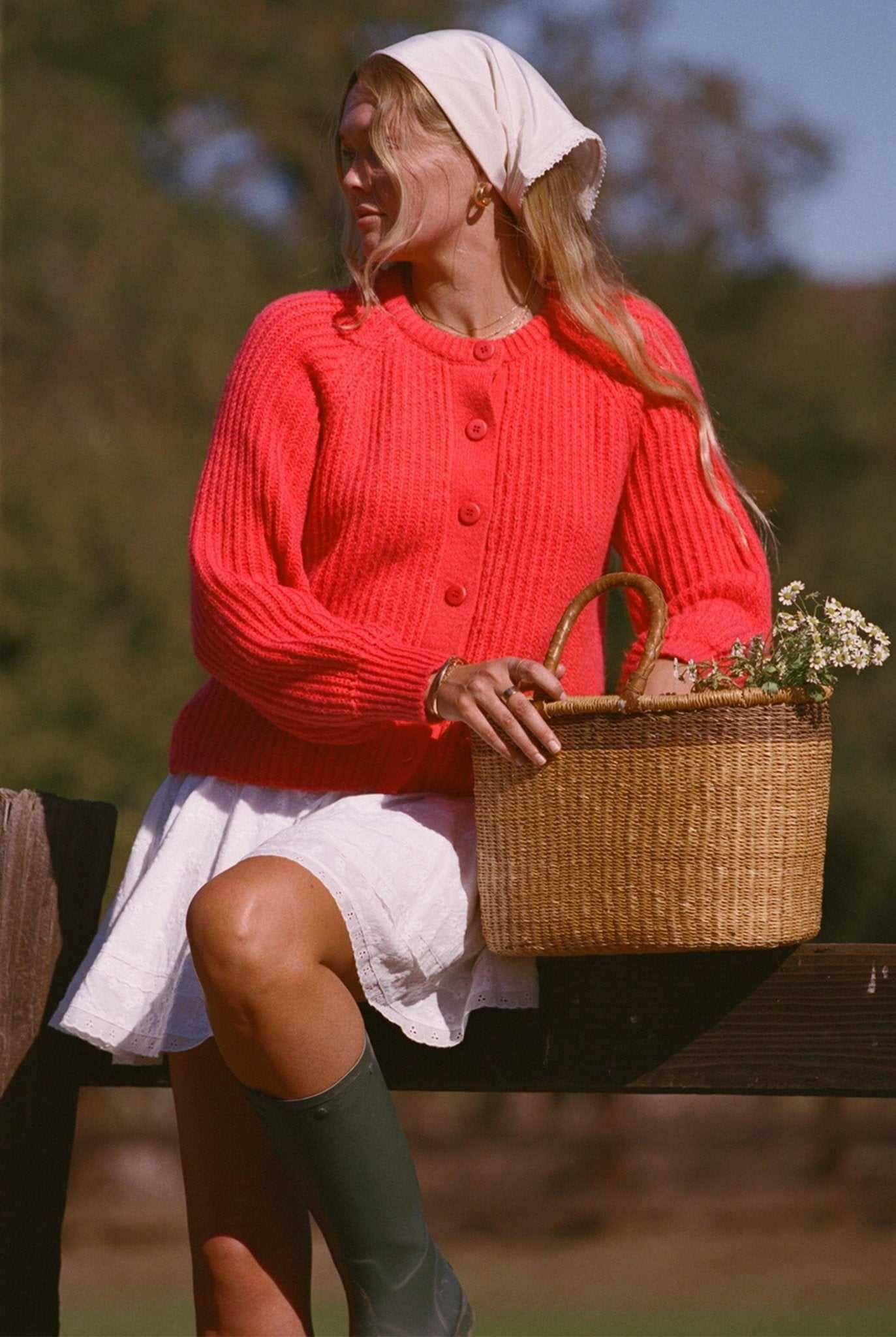 Riley Red Cardigan