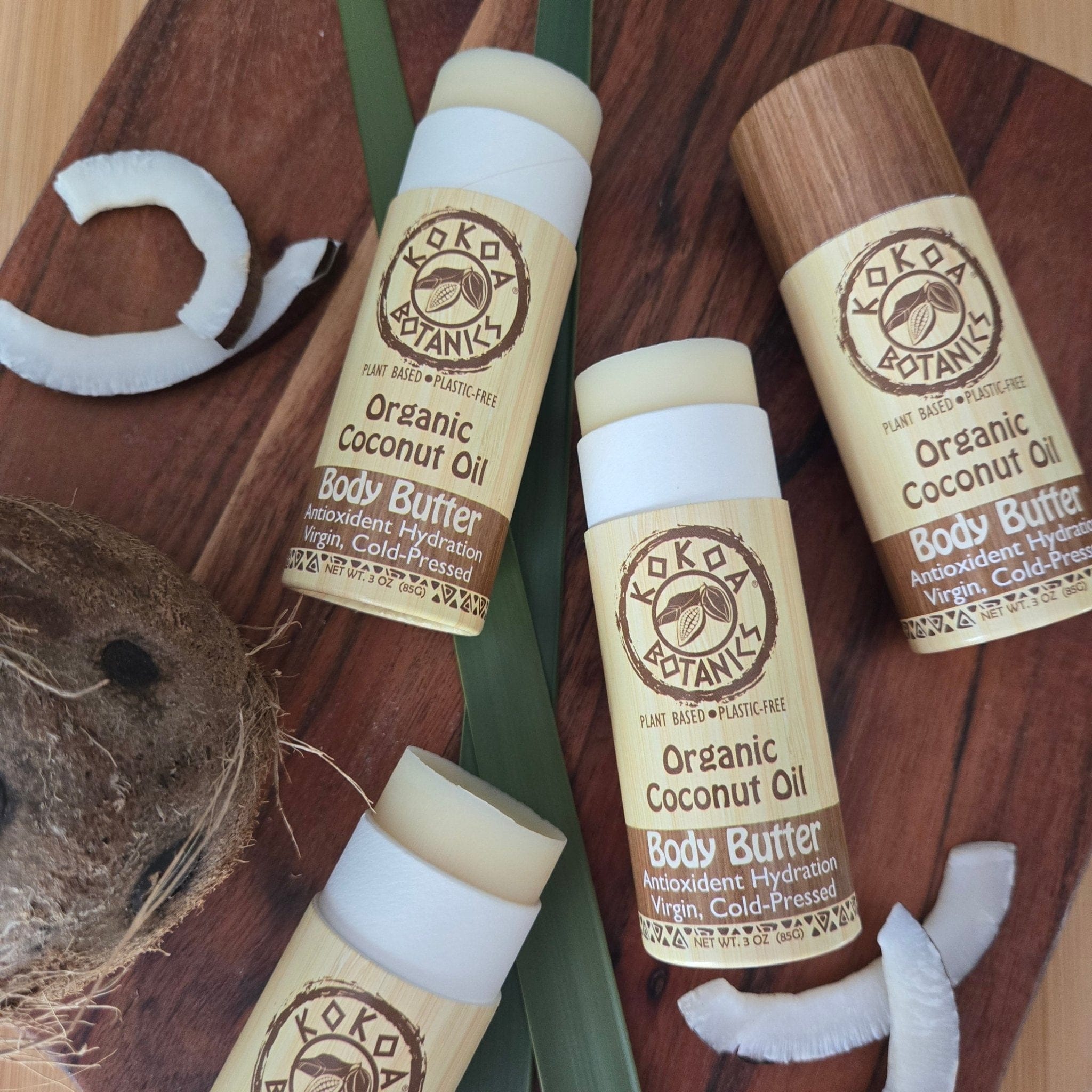 KOKOA BOTANICS Health &amp; Beauty Coconut Oil - Body Butter - Lotion Bar - Organic - 3 oz