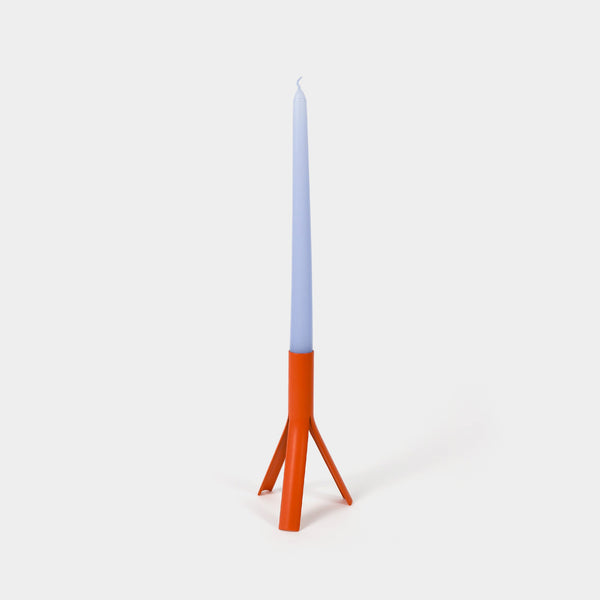 Rocket Candle Holder - Orange - My American Goods