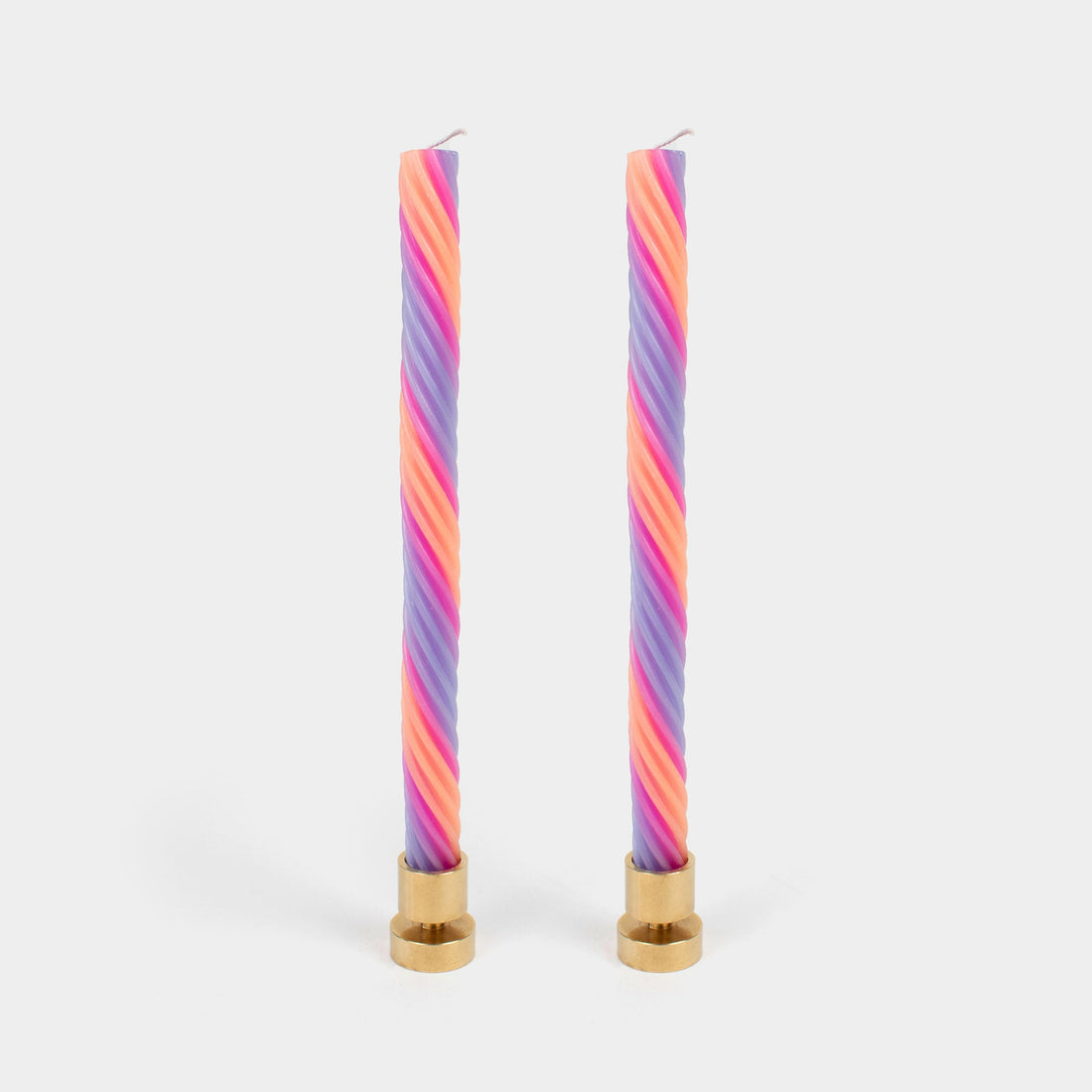 Rope Candles - Orange, Pink &amp; Lavender (2 pack)