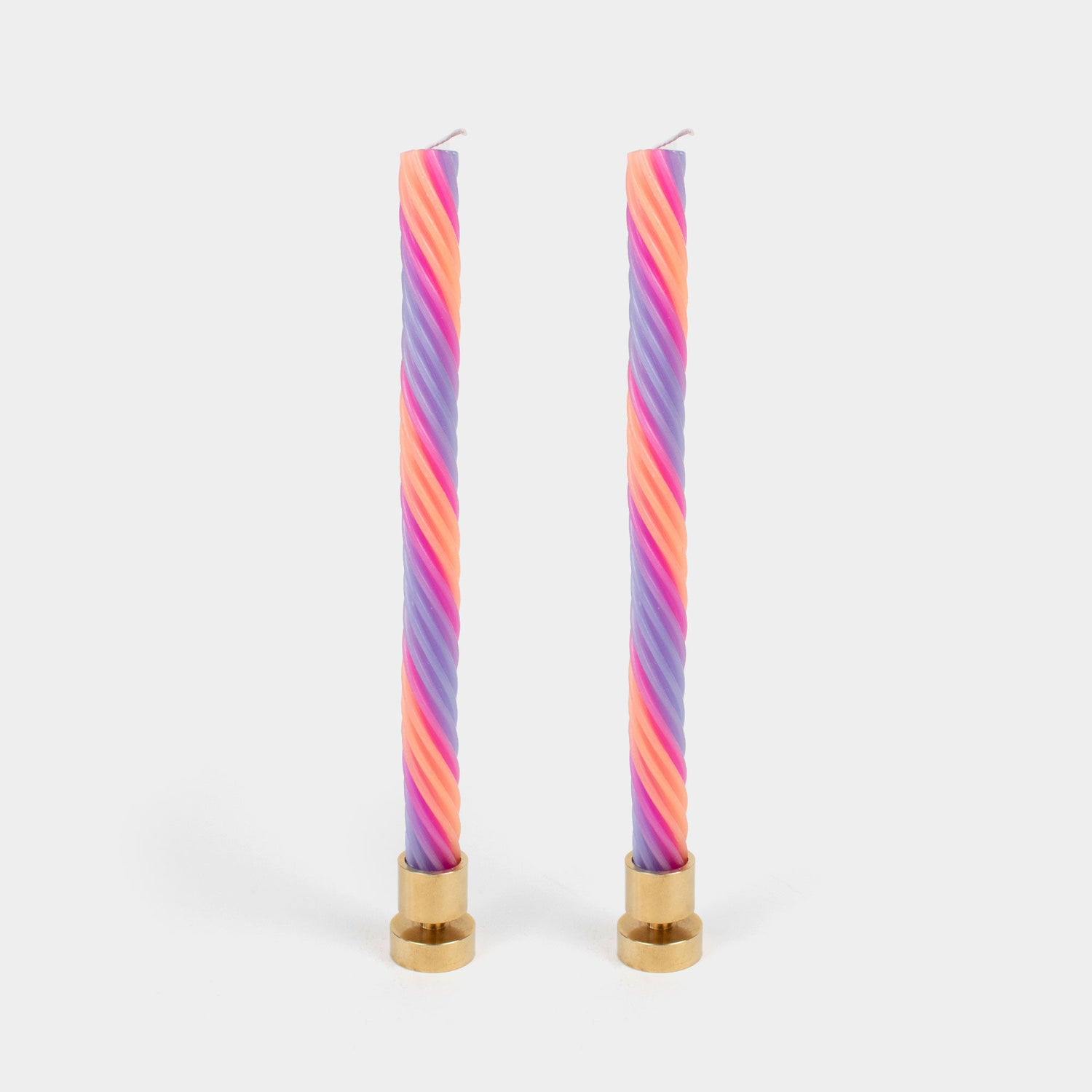 Rope Candles - Orange, Pink &amp; Lavender (2 pack)