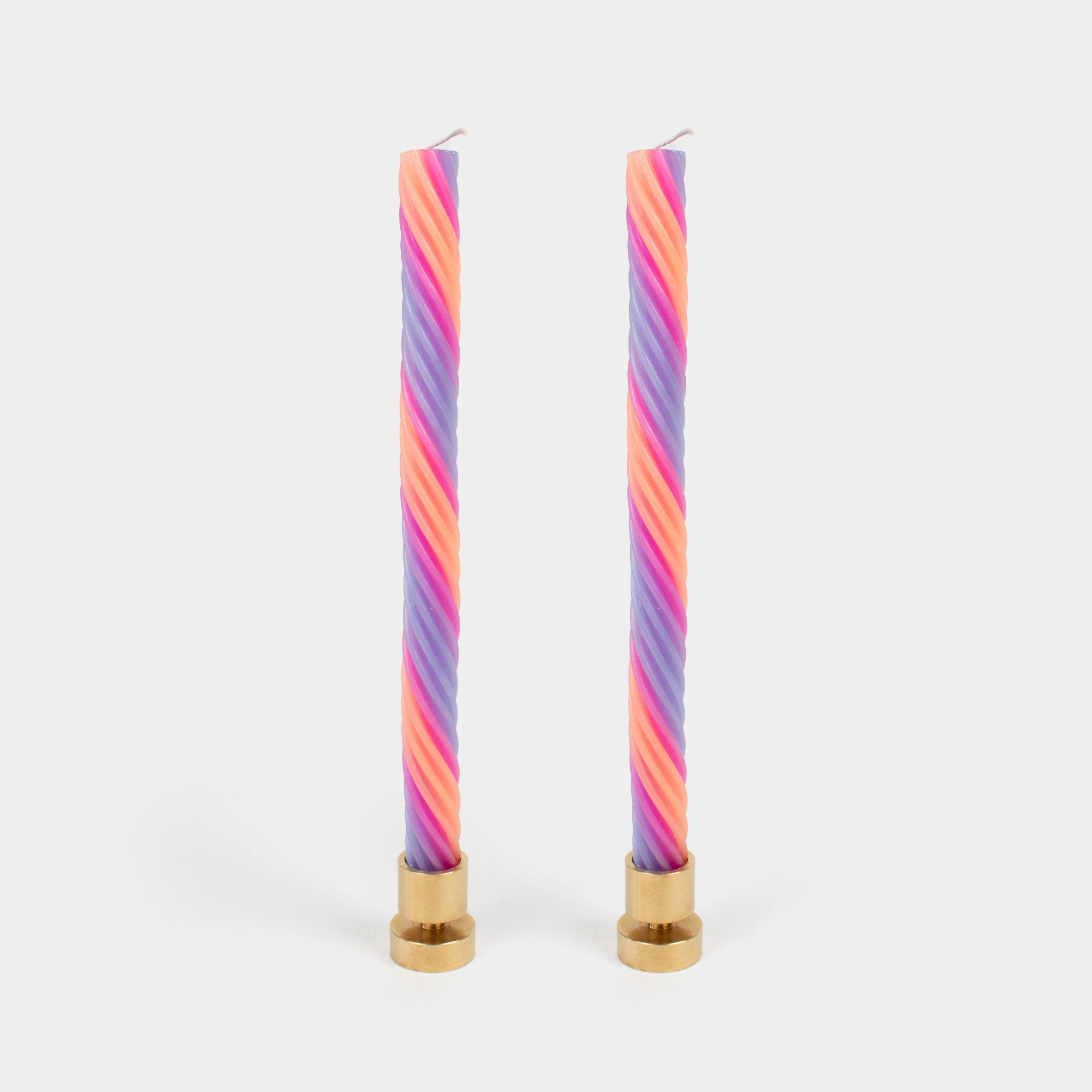 Rope Candles - Orange, Pink &amp; Lavender (2 pack)