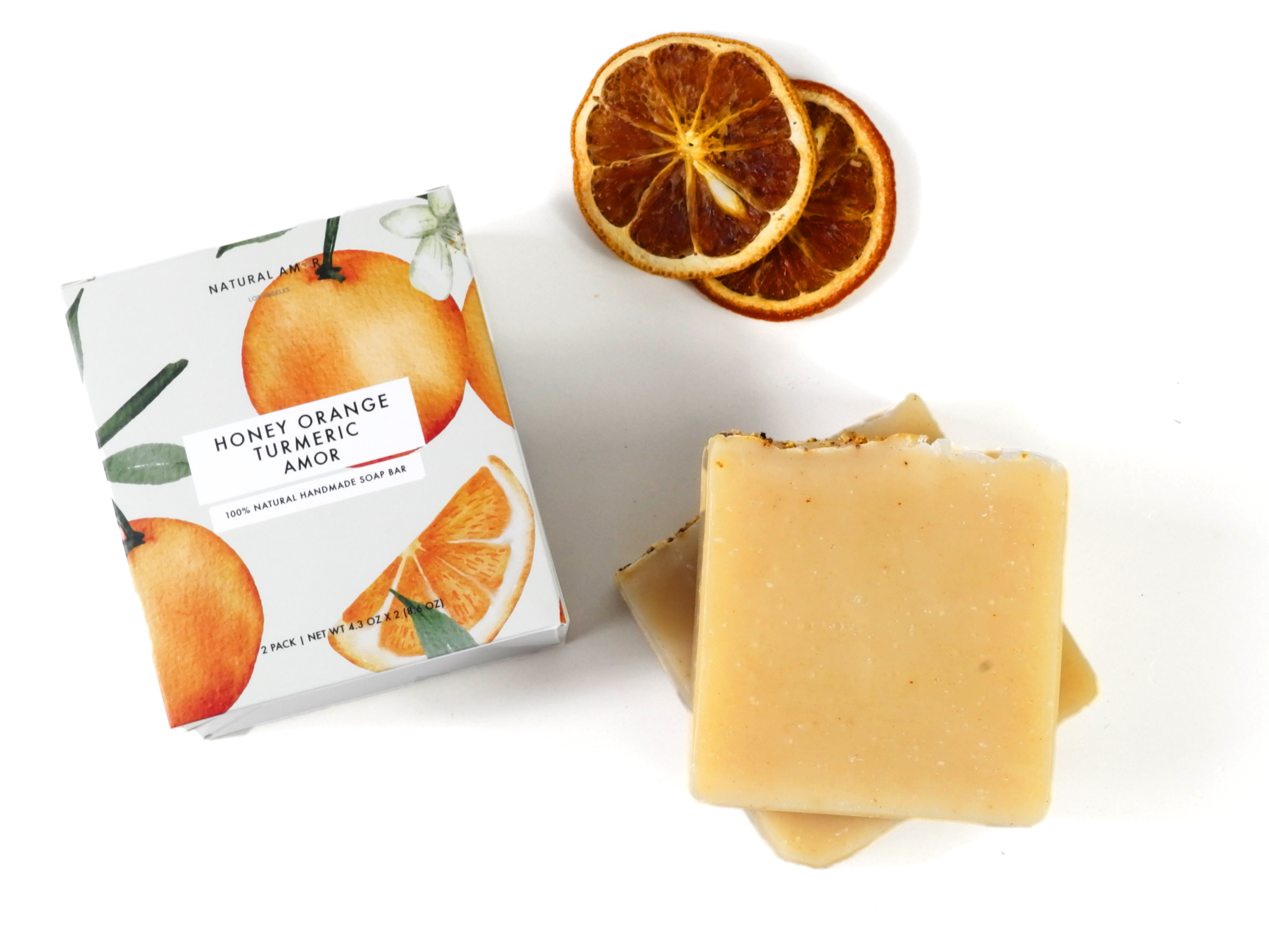 Honey Orange Turmeric Soap 2pk - My American Goods