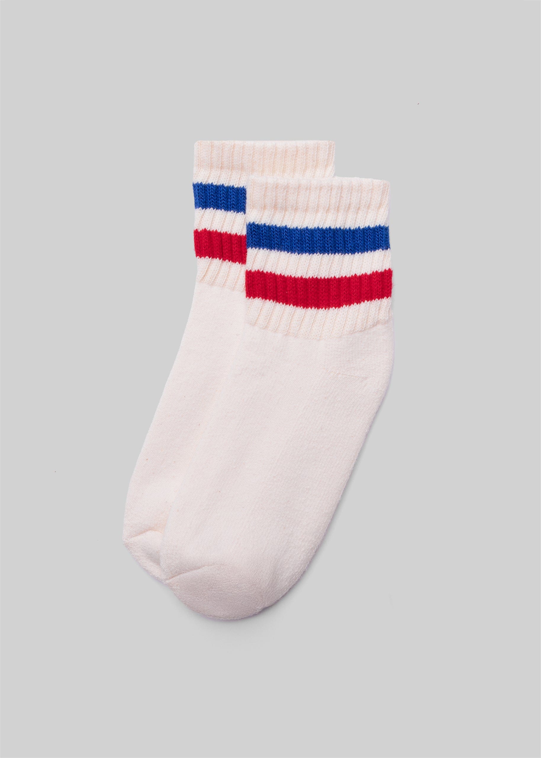 American Trench Socks royal/red / One Size The Retro Stripe Quarter Crew
