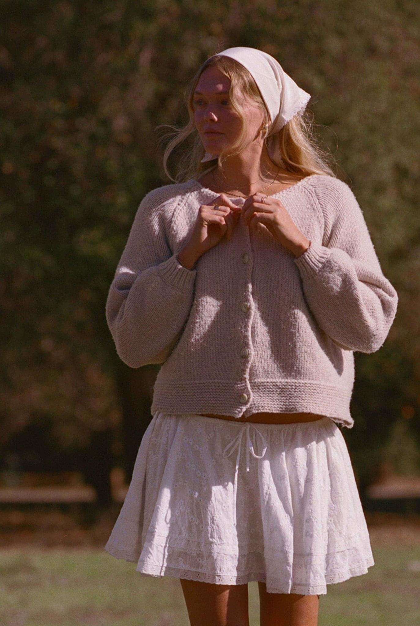 Ryan Tan Button-Down Cardigan