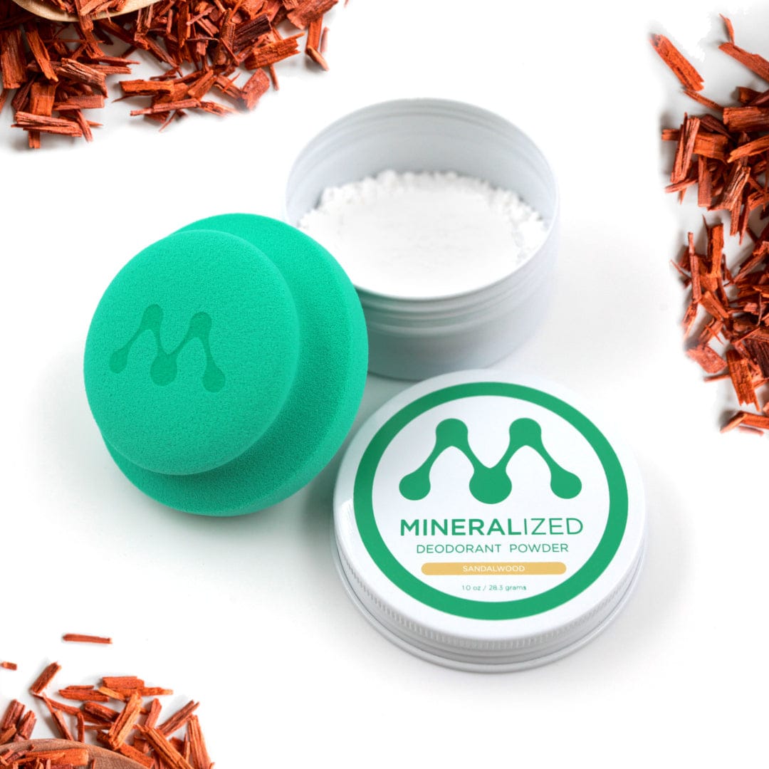 Mineralized Deodorant Deodorant Sandalwood Mineralized Full-Size Deodorant Powder