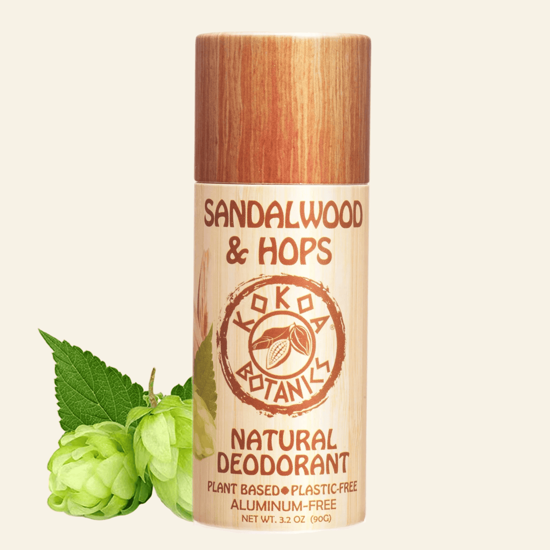 Natural Deodorant - Sandalwood and Hops 3.2 oz