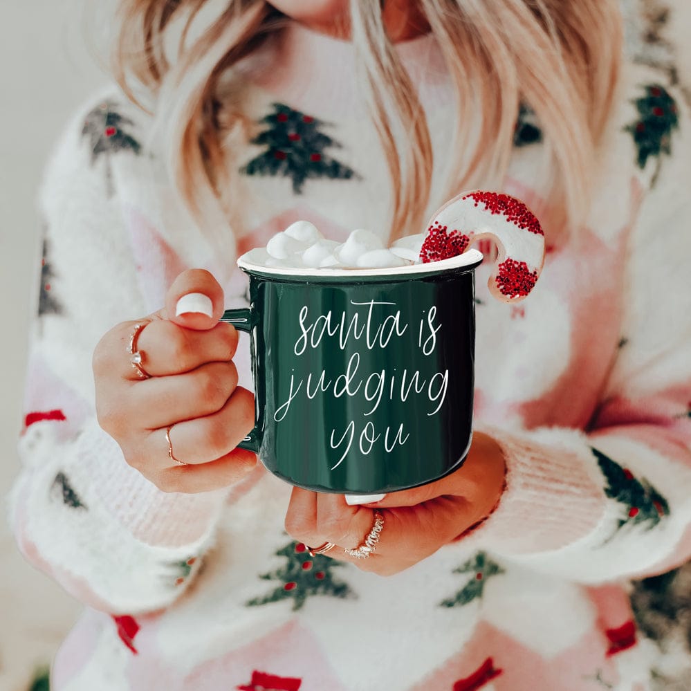 Gia Roma Coffee Mug, Santa is Judging Mug