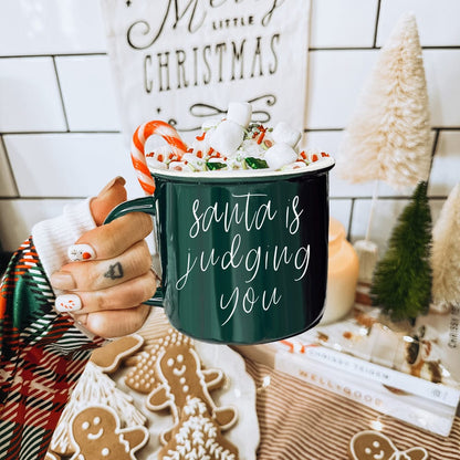 Gia Roma Coffee Mug, Santa is Judging Mug