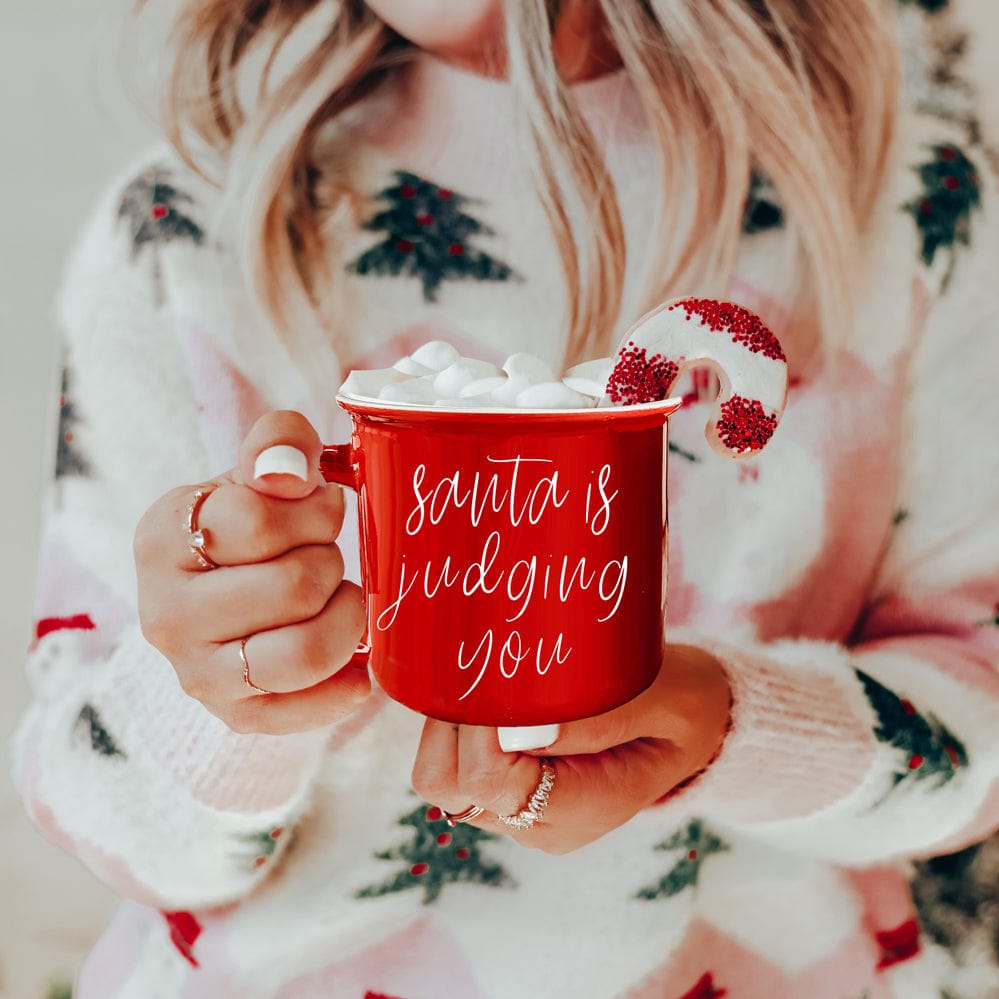 Gia Roma Coffee Mug, Santa is Judging Mug