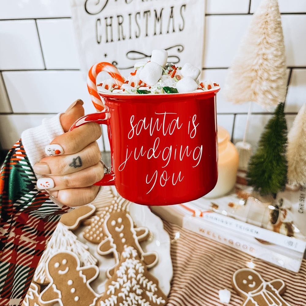 Gia Roma Coffee Mug, Santa is Judging Mug