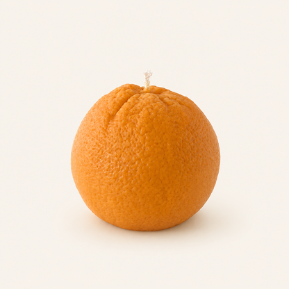 Large Orange Candle